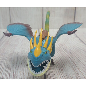 How To Train Your Dragon Stormfly Figure Toy Blue Orange Green 7.5" 2018 SML